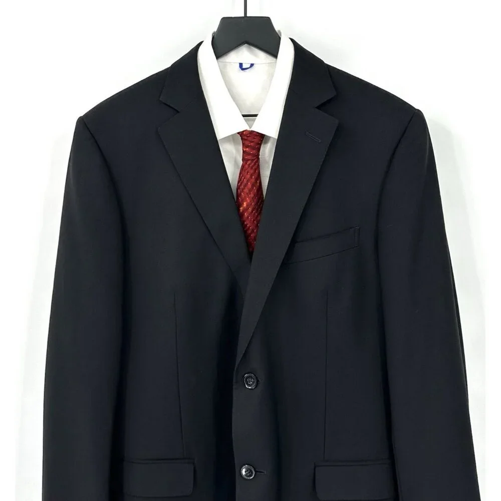 vintage Y2K 90s ERMENEGILDO Z ZEGNA jacket blazer wool mohair designer black 42L